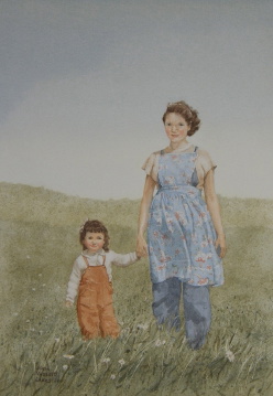 In a Pasture with Mom